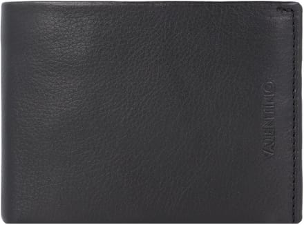 VALENTINO Leren Portemonnee David Wallet Nero Zwart