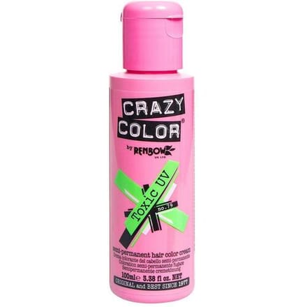 Crazy Color Semi-Permanent Hair Color Cream 79 Toxic UV 100ml