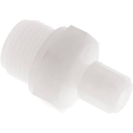 6x4mm & G1/2'' PVDF Rechte Knelfitting Buitendraad 10bar