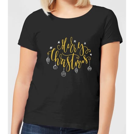 Merry Christmas Women's T-Shirt - Black - 3XL