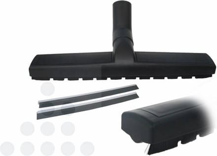 SQOON® Harde Vloerenborstel – 36 mm – 36 cm Breed – Nat & Droog – Met Wieltjes