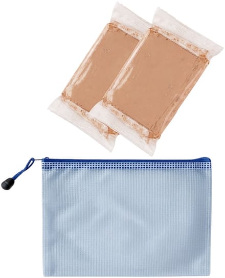 Klei voor Pottenbakkersschijf 800 gram - 2 Zakjes van 400 gram