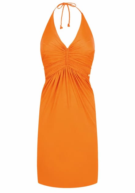 Chic by Lirette - Korte halter jurk Natural - Oranje - L