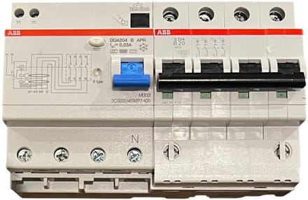 ABB 2CSB204592R1400 AARDLEK in combinatie met SCDS254001R0205 400 volt