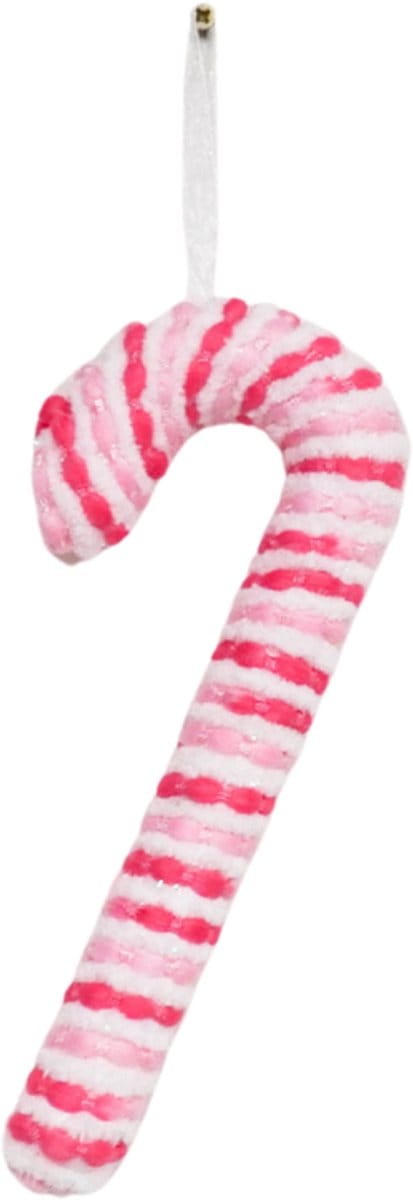 Housevitamin - Kerstversiering - Zuurstok - Roze/ Wit - Foam - 8x21cm