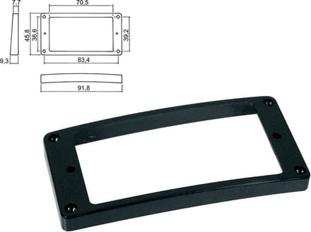 Boston HPR-08-TBK Pickup Ring voor Humbucker - Zwart