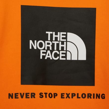The North Face jeugdbox sweatshirt met ronde hals in geel