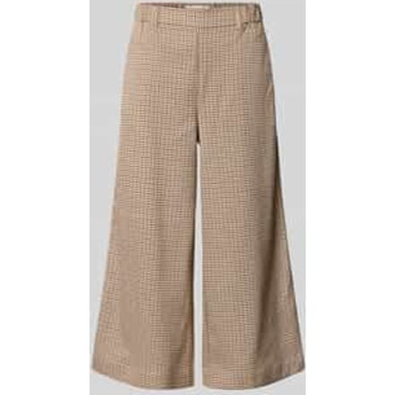 wide fit broek in verkorte pasvorm model 'Sandy'