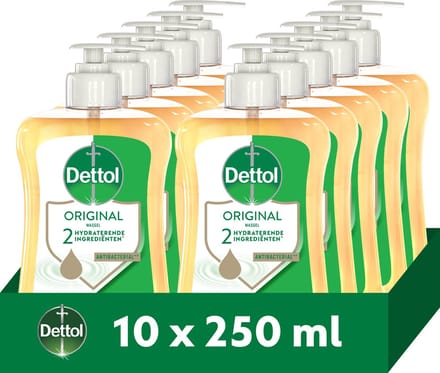 Dettol Handzeep Original 250ml - 10 stuks - Voordeelverpakking