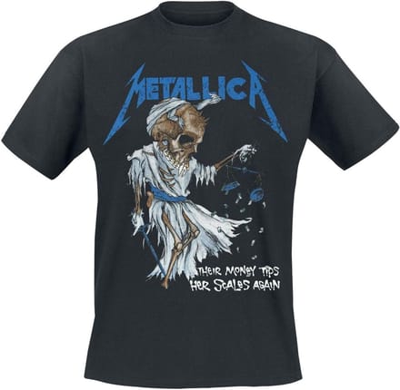 Zwart T-shirt met Tip Scales voor Muziekliefhebbers