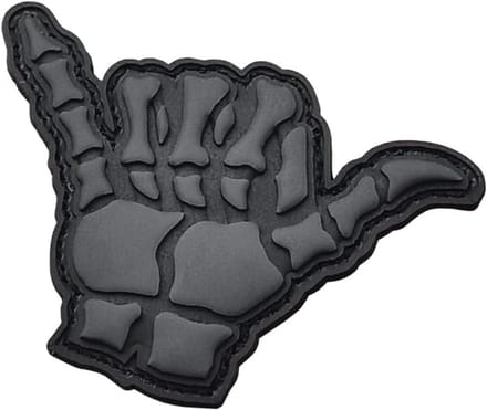 Hang Loose PVC Patch voor Rugzakken en Caps - 5x7 cm