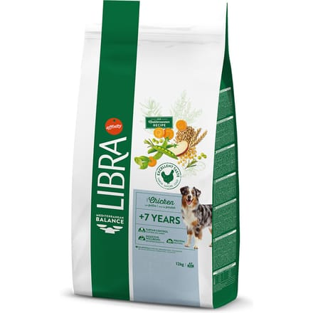 12kg Libra Dog Senior Droog hondenvoer met kip
