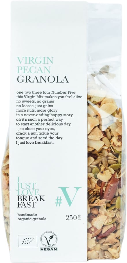 I Just Love Breakfast - #V Virgin Pecan (250g) - BIO - Glutenvrije Granola