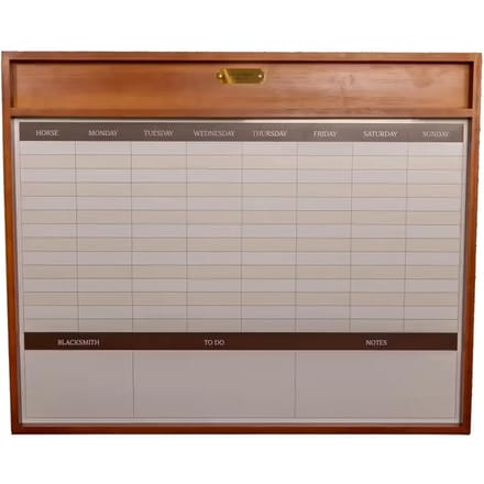 Grooming Deluxe - Stal planner magnetisch met frame 100x84cm