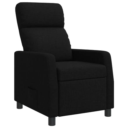 vidaXL - Recliner - Zwart - Stof