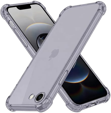 Hoesje geschikt voor Apple iPhone 17e/16e - Techsuit Shockproof Silicone Back Cover - Zwart