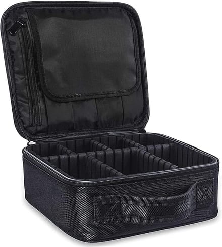 Professionele make-up tas zwart 26x23x9cm voor creatief gebruik