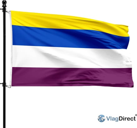Gemeente Montigny-le-Tilleul vlag - 90 x 150 cm.