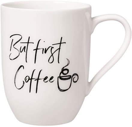 Becher mit Henkel 'But first Coffee' Statement 290 ml