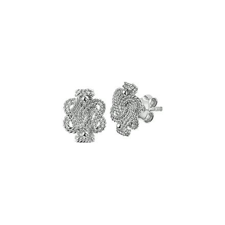 Glams oorknoppen surinaamse mattenklopper - Zilver