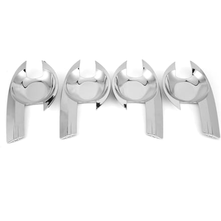 4 STUKS Auto Deurklink Kom Chromeplate Styling Accessoires Geschikt voor ISUZU DMAX 20122015 white