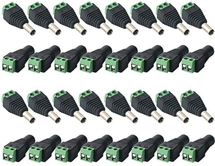 Premium DC Stekkerverbinders voor CCTV en LED-strip - 16 Paar