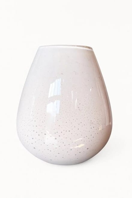 Vaas Riana | Small | Ivory | Mondgeblazen glas | Ø18 x H20 cm
