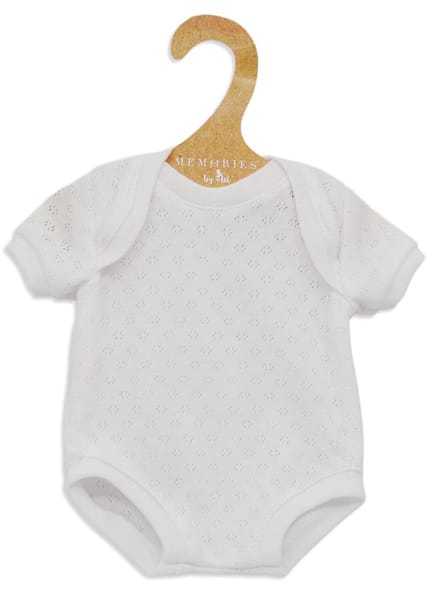 Asi poppenkleding romper wit - pop accessoires kleding.