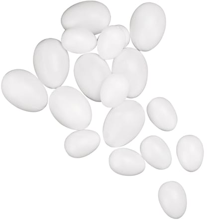 Plastic eieren - 100x - wit - 4,5 cm - Paasdecoratie - paaseieren