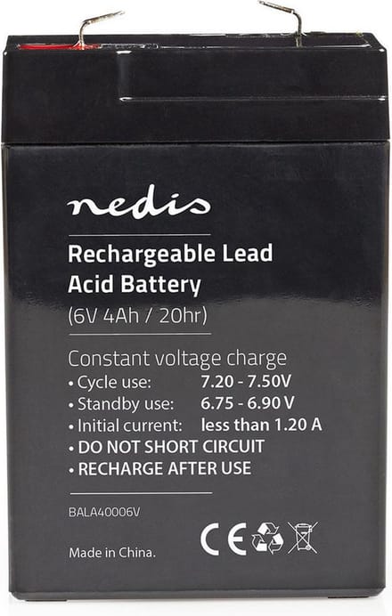 Nedis BALA40006V - UPS battery - Lead Acid - 4000 mAh