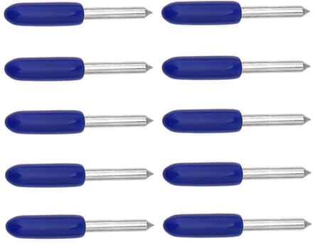 Allecto - Roland Plotter Snijplotter - 60 graden - Blauw - Snijmes - 10 stuks - Geschikt voor Vinyl Cutter - Tungsten staal