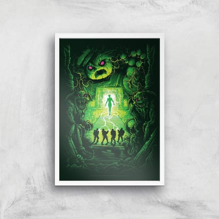 Ghostbusters Dan Mumford Giclee Art Print - A4 - White Frame