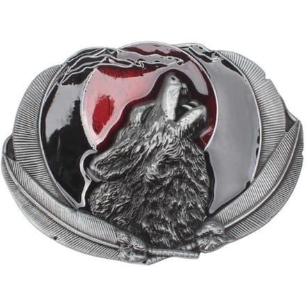 Wolf hoofd Wolf koning riem gesp dierlijke afbeeldingen legering materialen Punk beest stijl