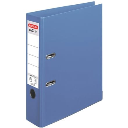 herlitz ordner maX.file protect plus, A4, rugbreedte 80 mm, blauw