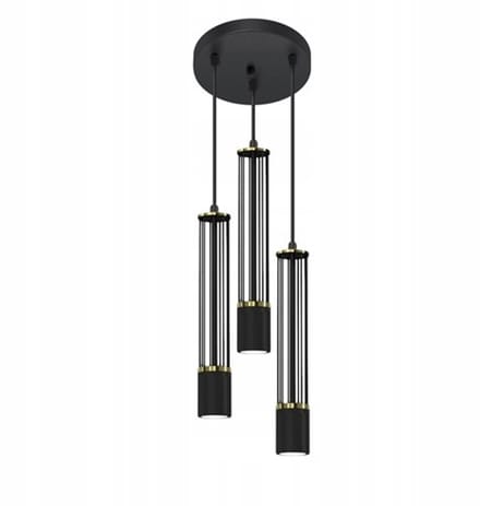 Rubio Hanglamp Zwart Metaal GU10 3-lichts