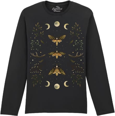 Doodshoofd Mot Death S Head Moth The Coloured House Longsleeve T-shirt M