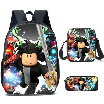 Roblox Student Schooltas Basisschool en Middelbare School Rugzak Modetrend Rugzak Drie Delig Set Backpack