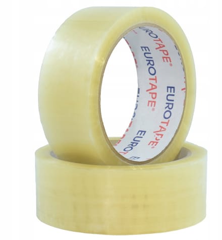 Eurotape Pakkingstape Transparant Hotmelt 38x66mm