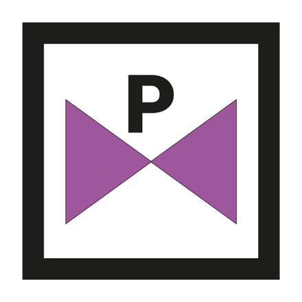 Gevaarlijke producten afsluiter sticker 200 x 200 mm