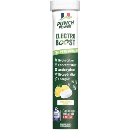 Elektrolyten Punch Power Electroboost Citron Caféine (x20)
