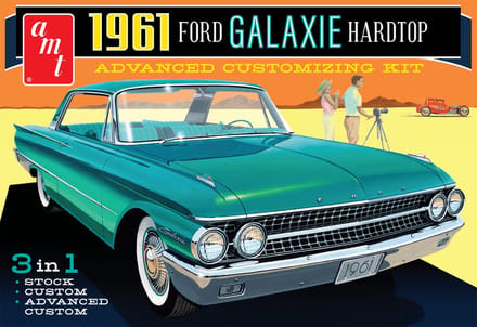 AMT Modelbouwpakket Auto - 1430 Ford Galaxie Hardtop 1961 Plastic - 1:25 - Modelbouw