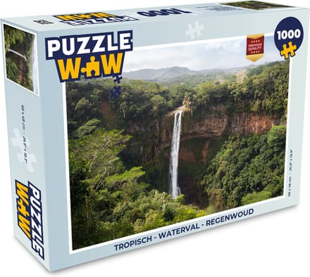 Puzzel Tropisch - Waterval - Regenwoud - Legpuzzel - Puzzel 1000 stukjes volwassenen