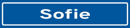 Fotofabriek Straatnaambord Sofie | Straatnaambord met naam | Cadeau Sofie