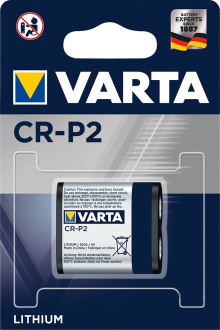 10 Stuks - Varta CR-P2 Professional Photo Lithium 6V 1600mAh batterij