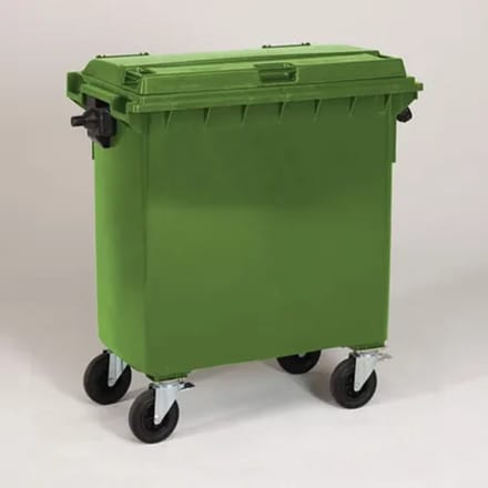 Engels Groene Afvalcontainer – 770 Liter, Hdpe Kunststof
