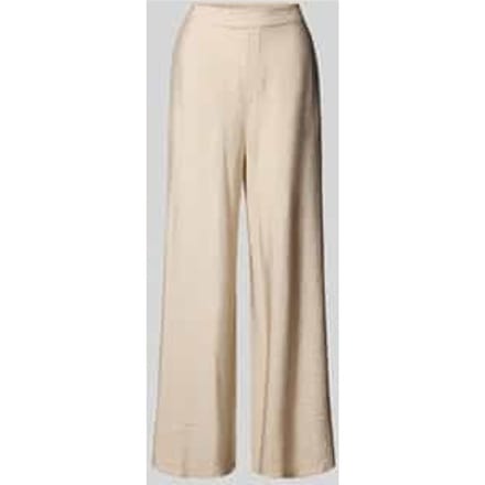 Straight leg stoffen broek in kreuklook, model 'Kelly'
