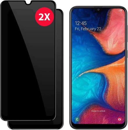 Screenprotector Geschikt voor Samsung Galaxy A50 / A50s Privacy Screenprotector 2Pack - Privacy Screenprotector Geschikt voor Samsung Galaxy A50 / A50s - Privacy Glas A50 / A50s - Privacy Screenprotector Geschikt voor Samsu
