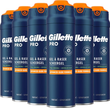 Gillette Pro - Scheergel - Verkoelt De Huid - Voordeelverpakking 6 x 200ml