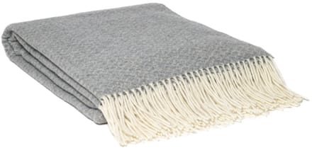 WOOOL Plaid - Kasjmier (Grijs) - 140x200cm | Merino Wol met Kasjmier