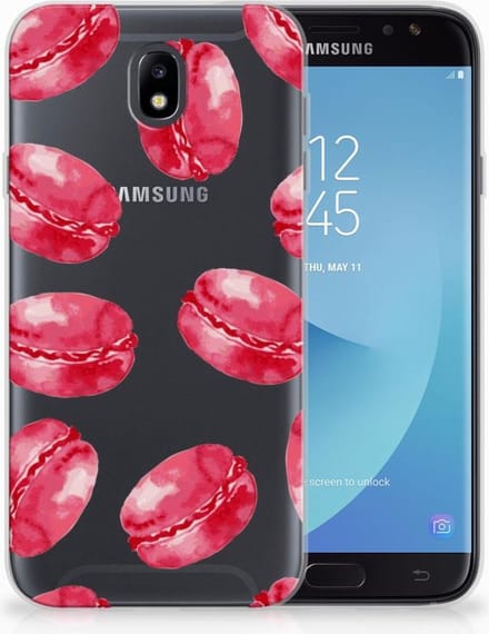 Samsung Galaxy J7 2017 | J7 Pro Siliconen Case Pink Macarons